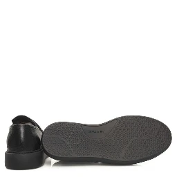 Black Leather Men Loafer