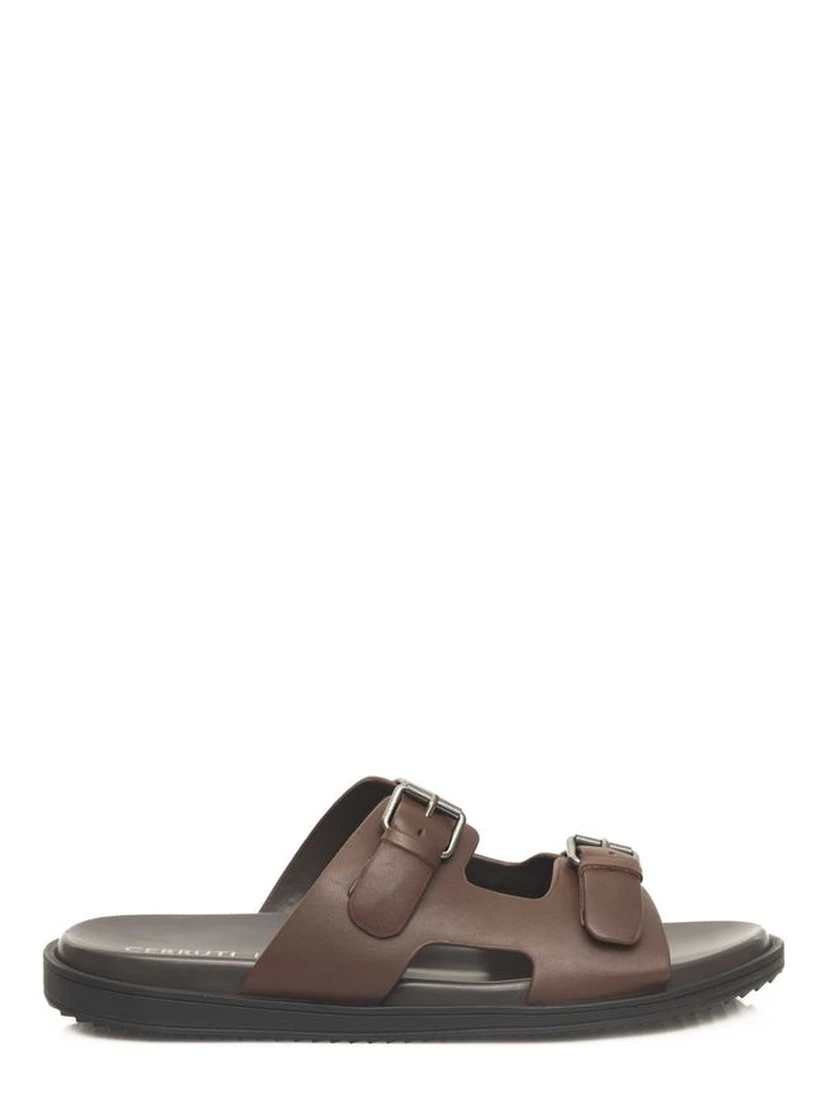 Brown Cowhide Men Sandal