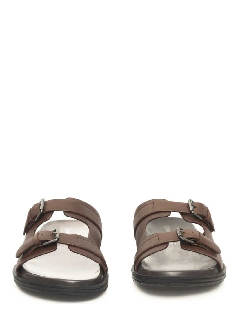 Brown Cowhide Men Sandal