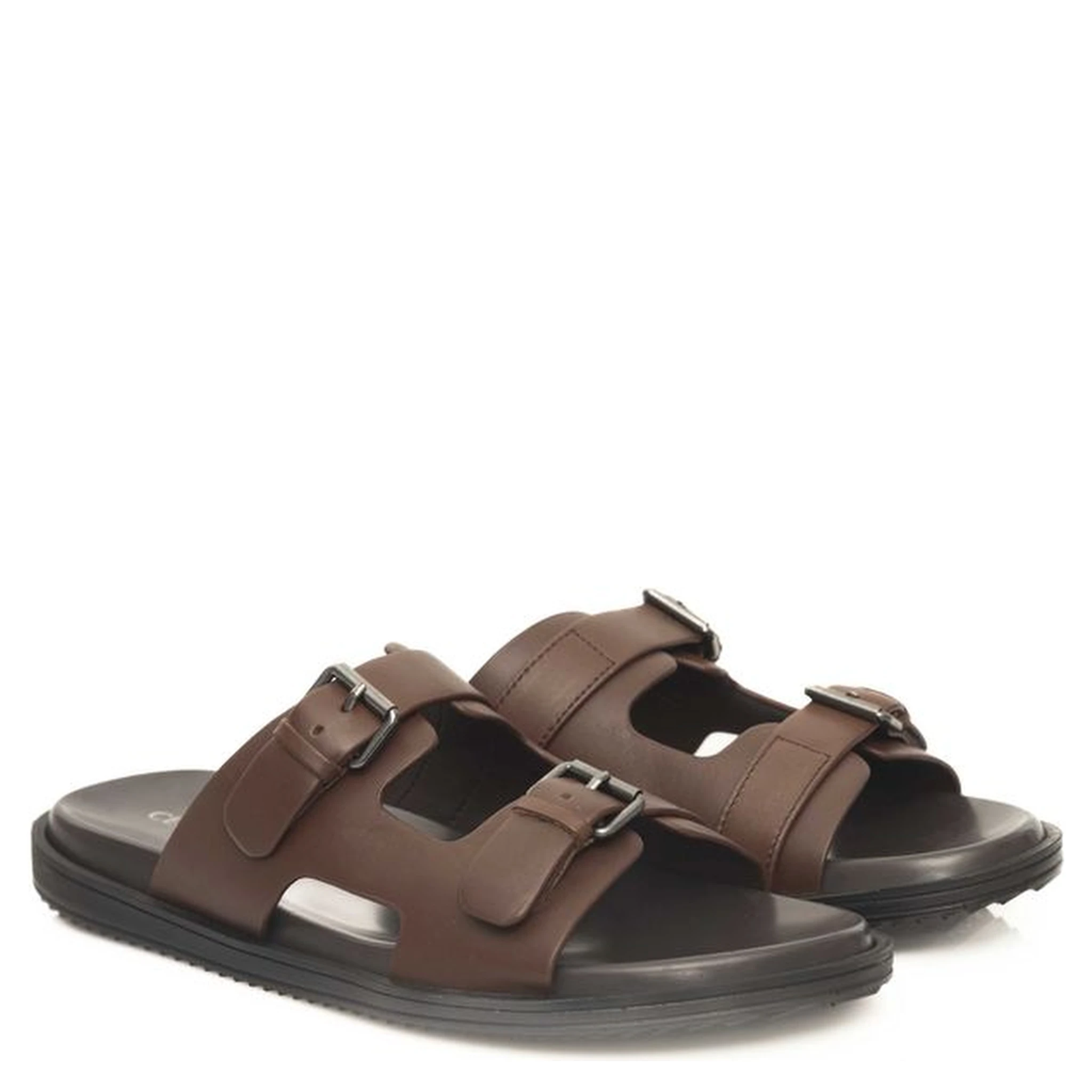 Brown Cowhide Men Sandal