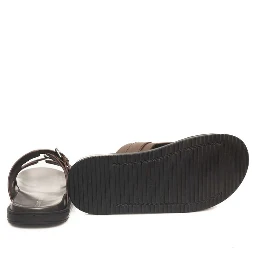 Brown Cowhide Men Sandal