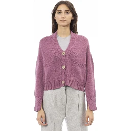 Multicolor Merino Wool Women Cardigan