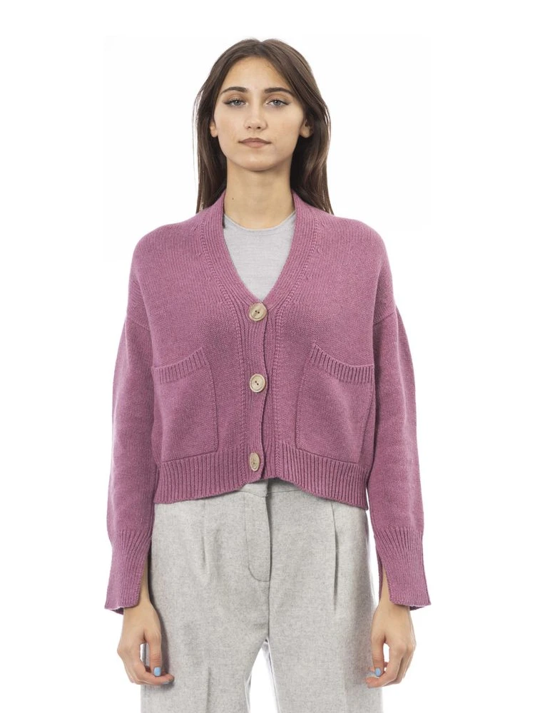 Multicolor Merino Wool Women Cardigan