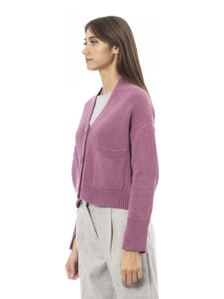 Multicolor Merino Wool Women Cardigan alternative
