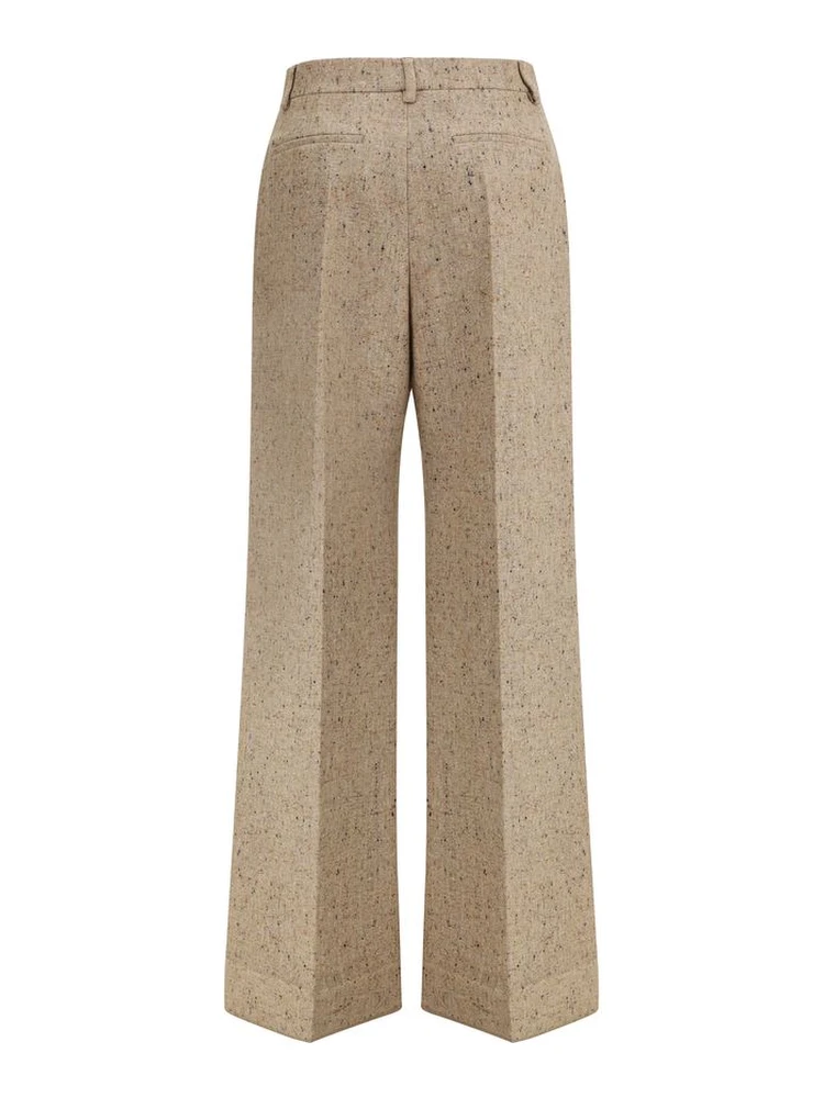 Beige Fleece Wool Casual Pants alternative