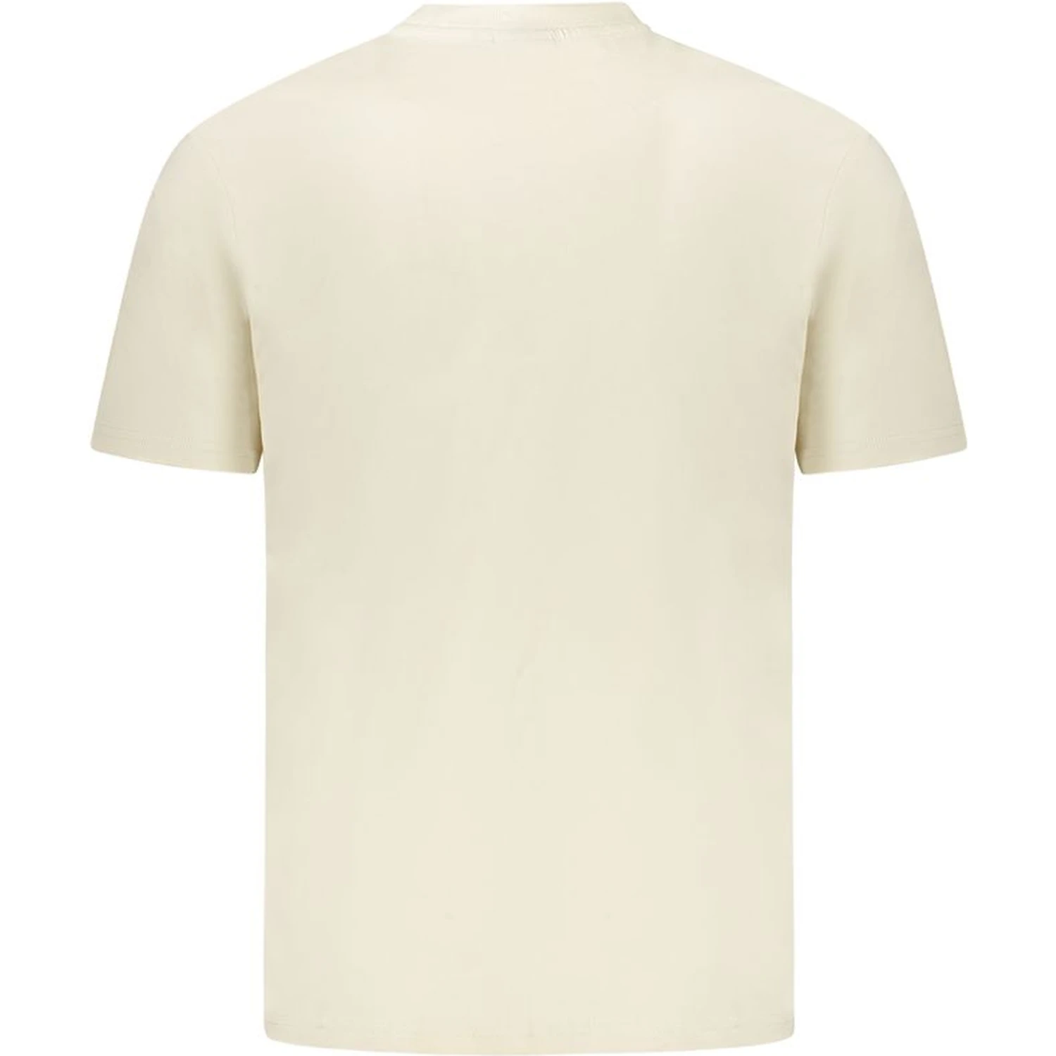 Beige Cotton Men T-Shirt