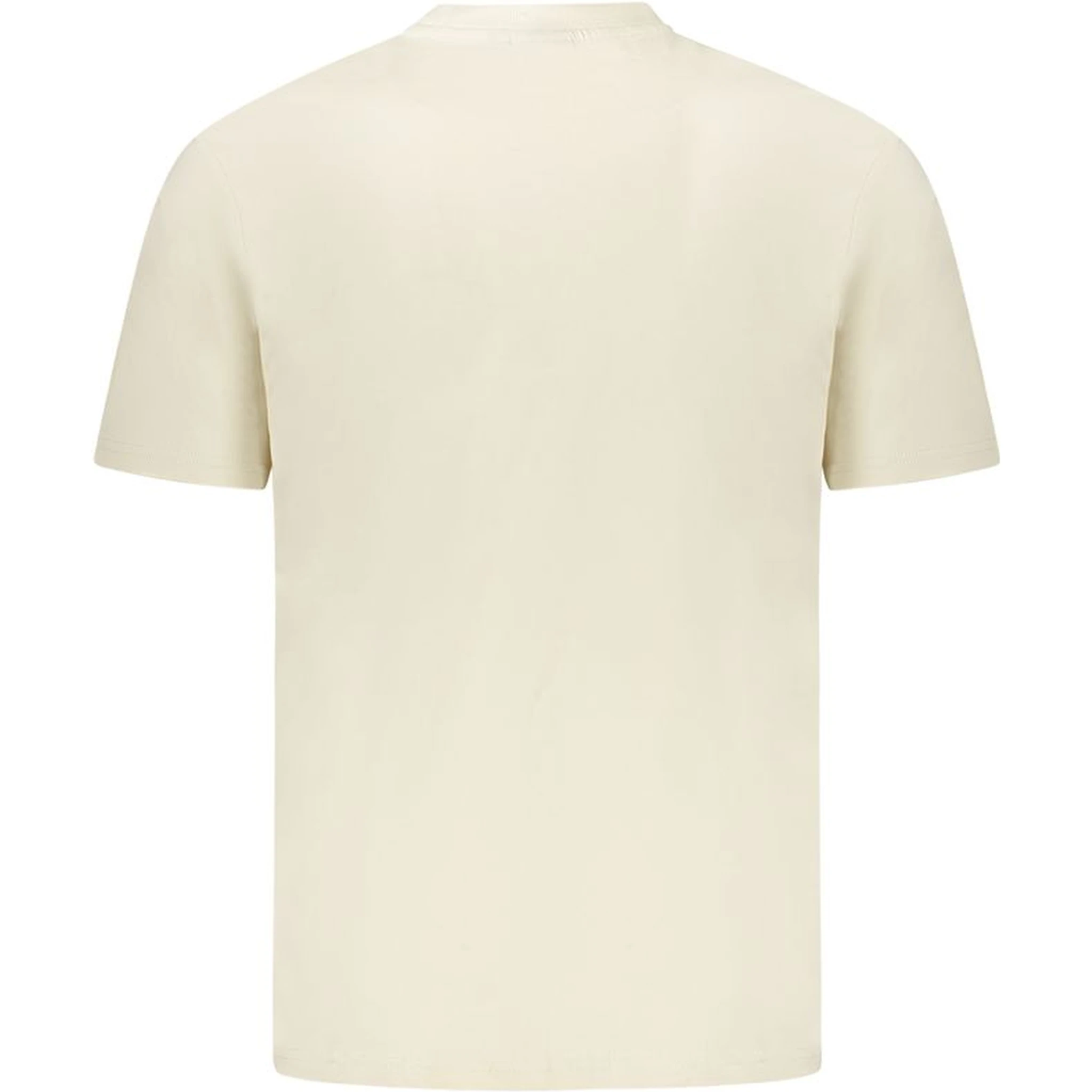 Beige Cotton Men T-Shirt