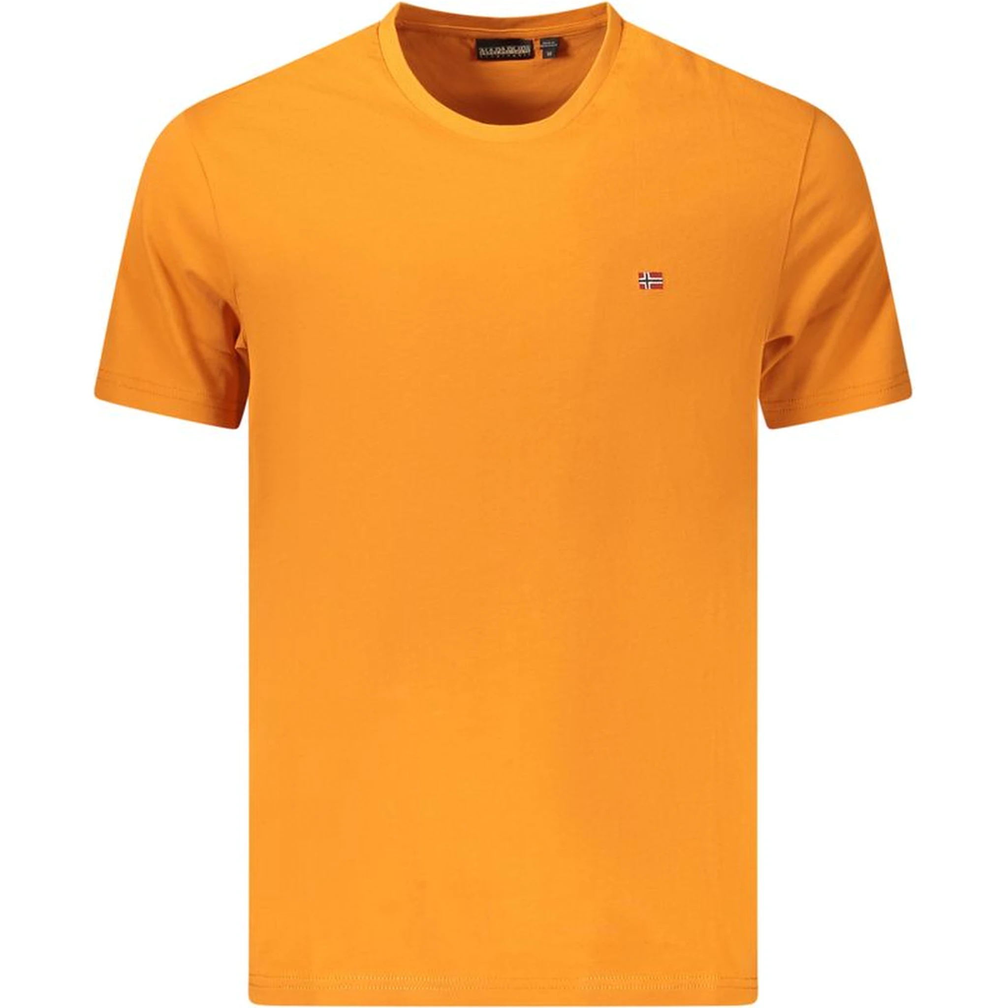 Orange Cotton Men T-Shirt