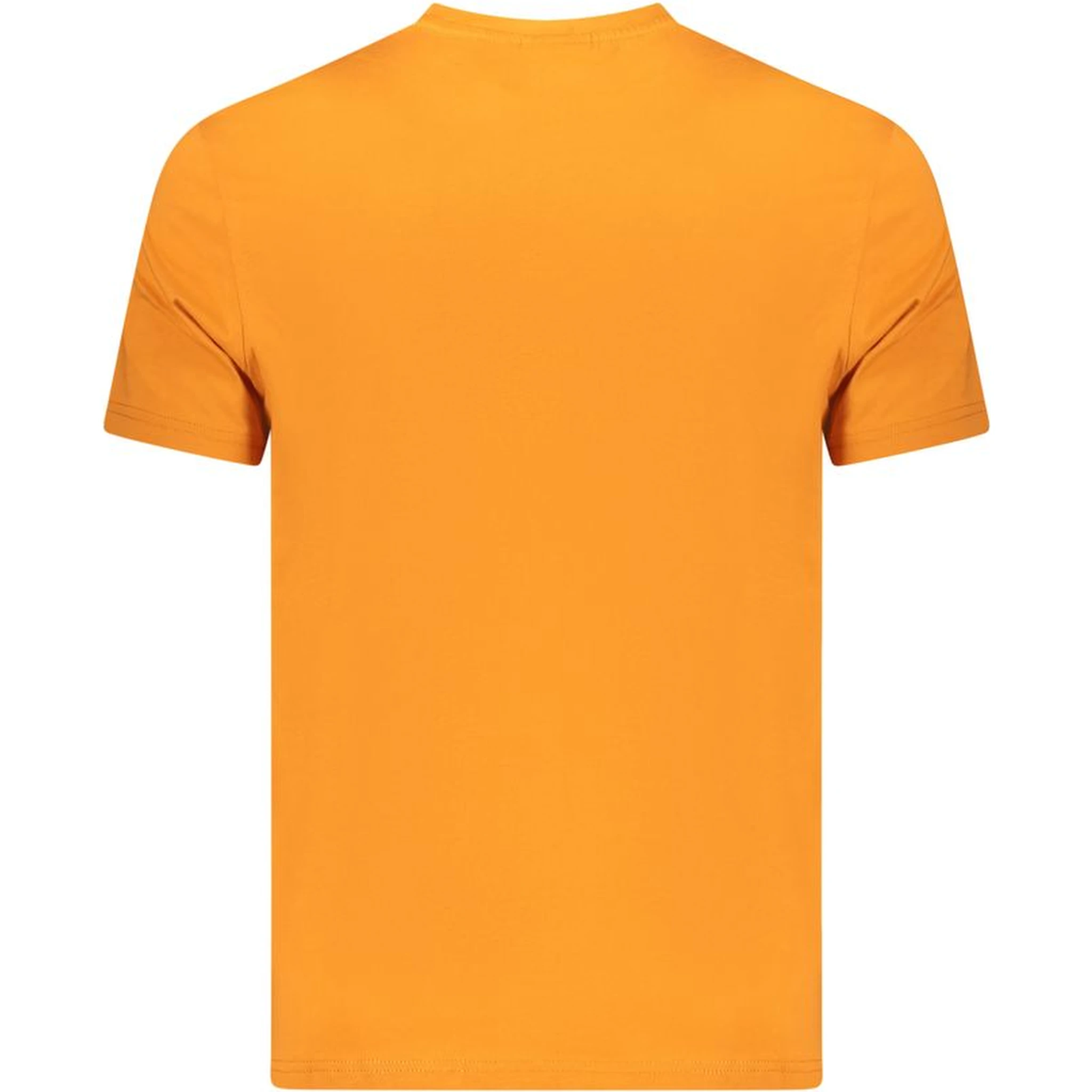 Orange Cotton Men T-Shirt
