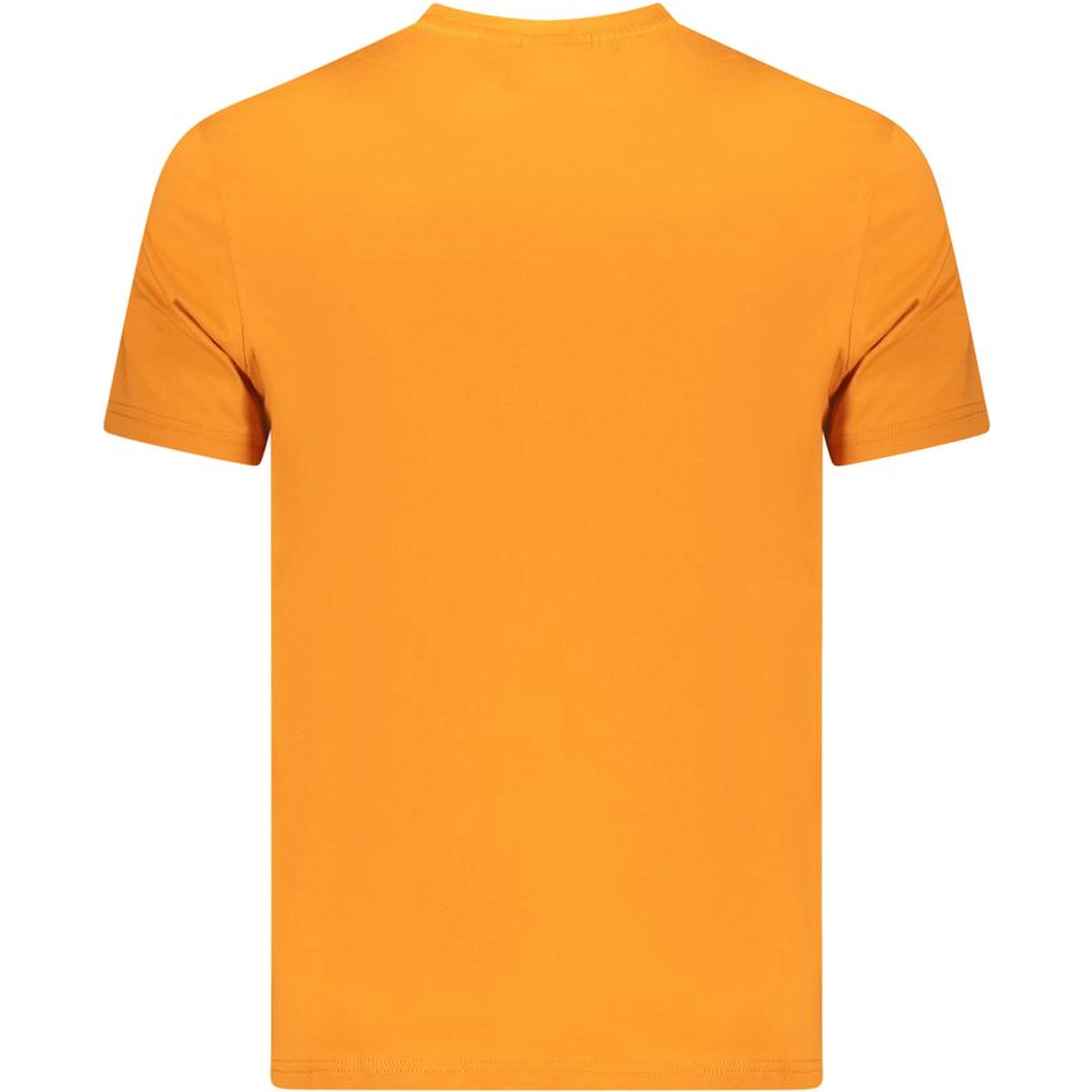 Orange Cotton Men T-Shirt