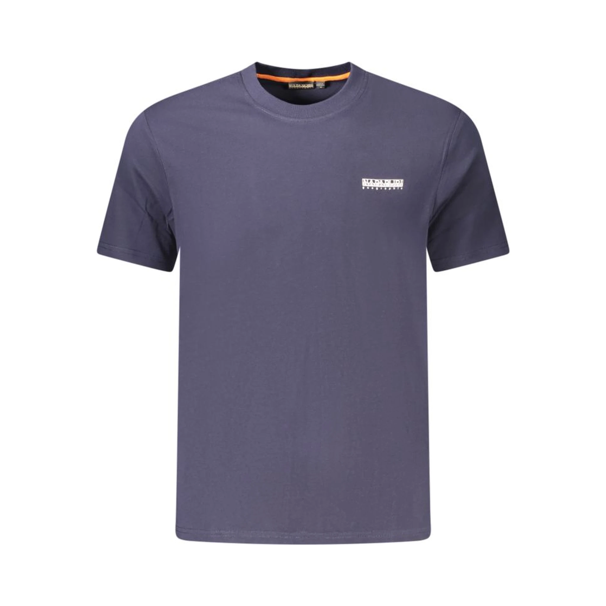 Blue Cotton Men T-Shirt