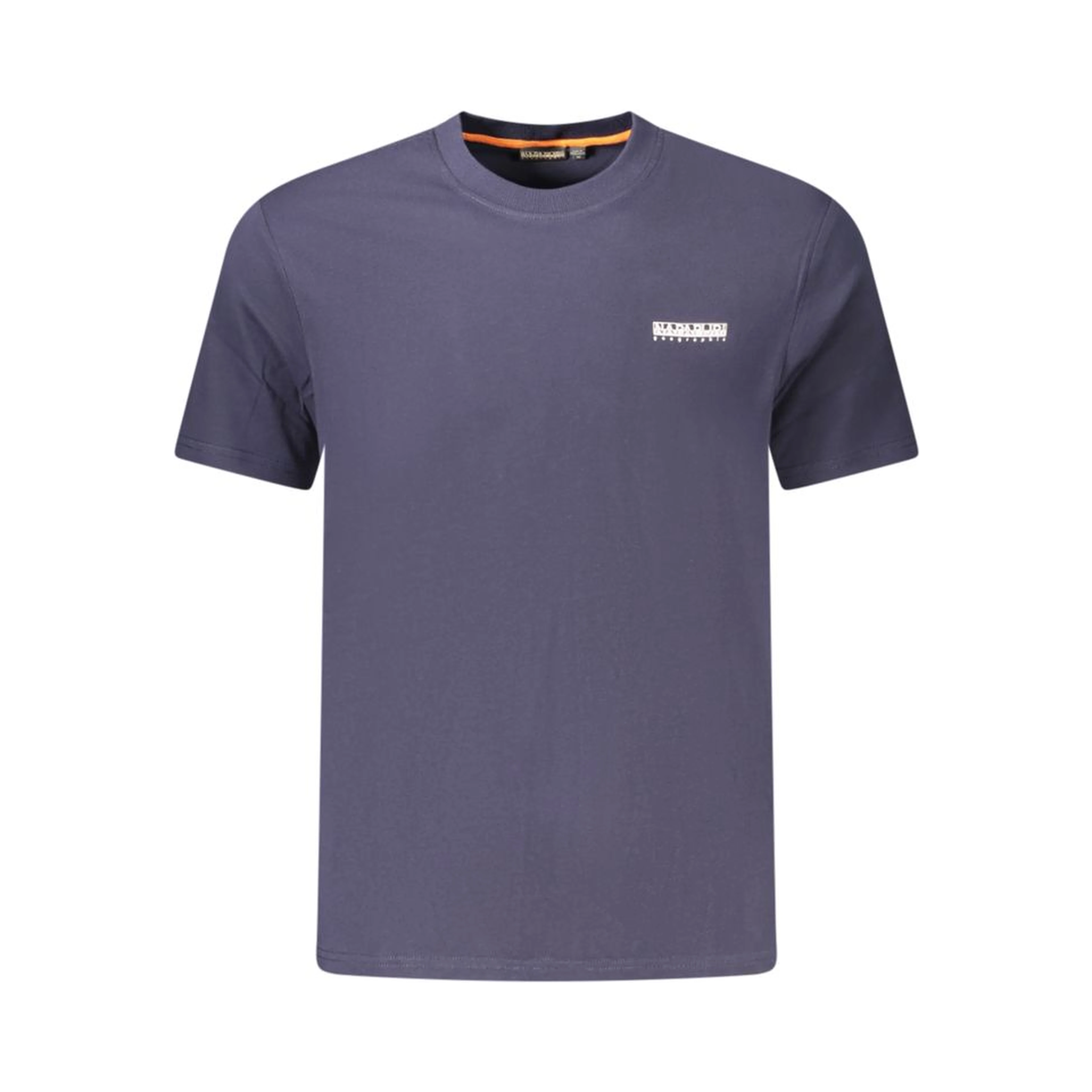 Blue Cotton Men T-Shirt