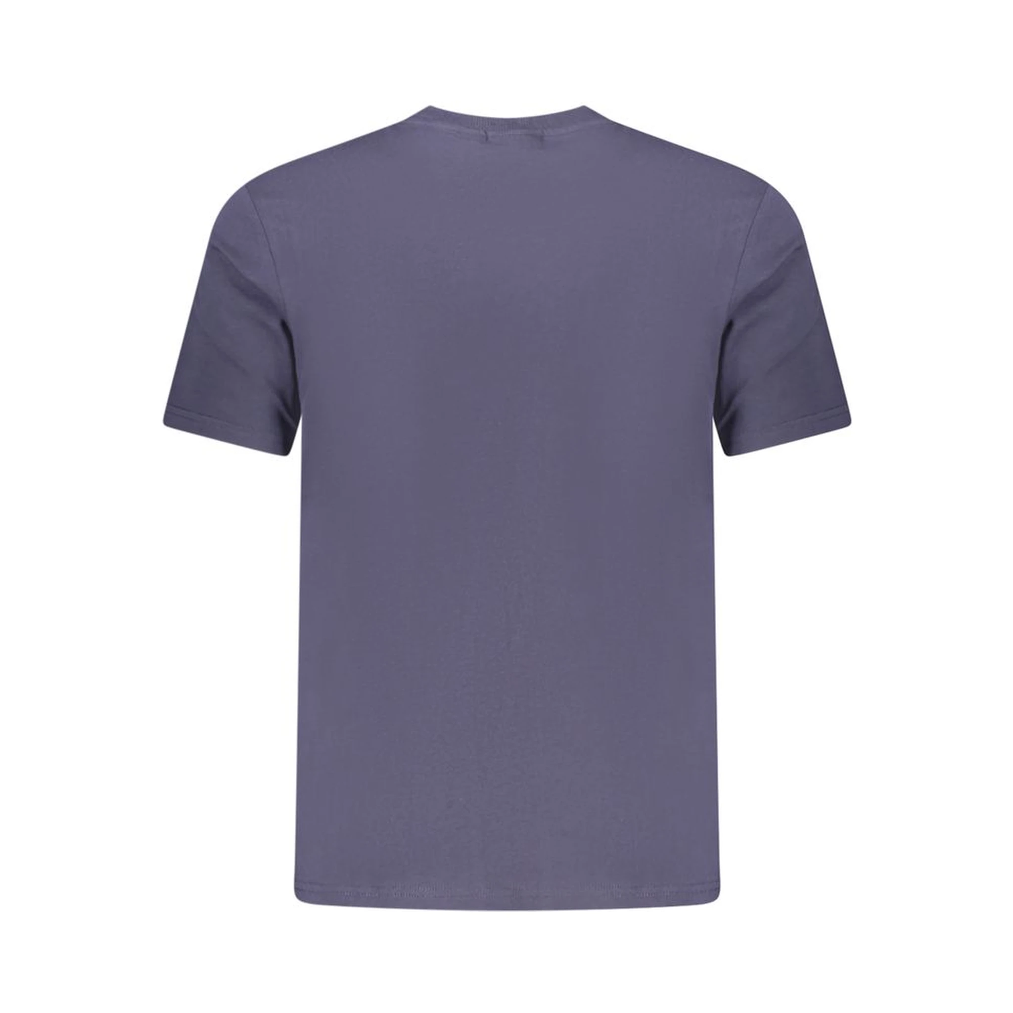 Blue Cotton Men T-Shirt