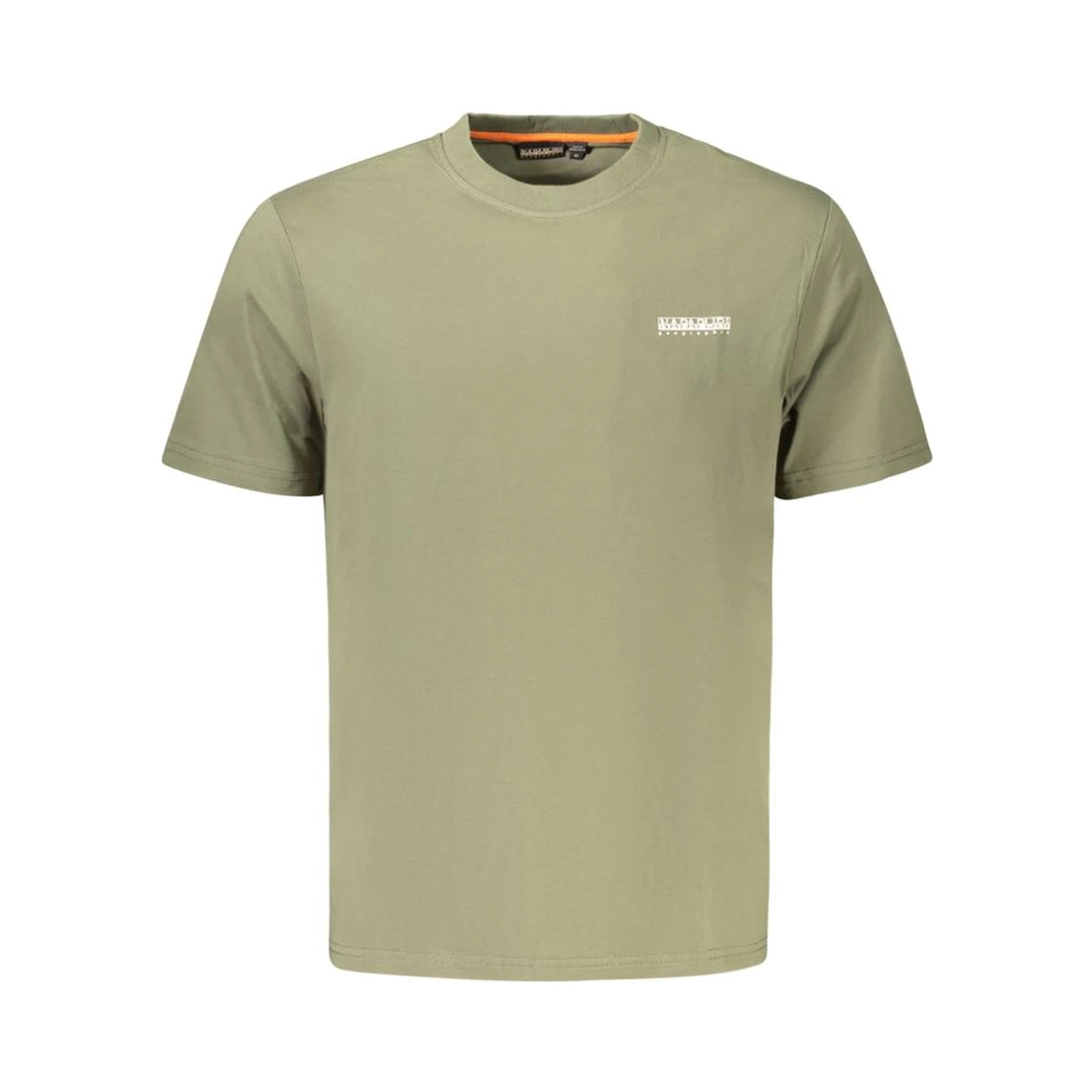 Green Cotton Men T-Shirt