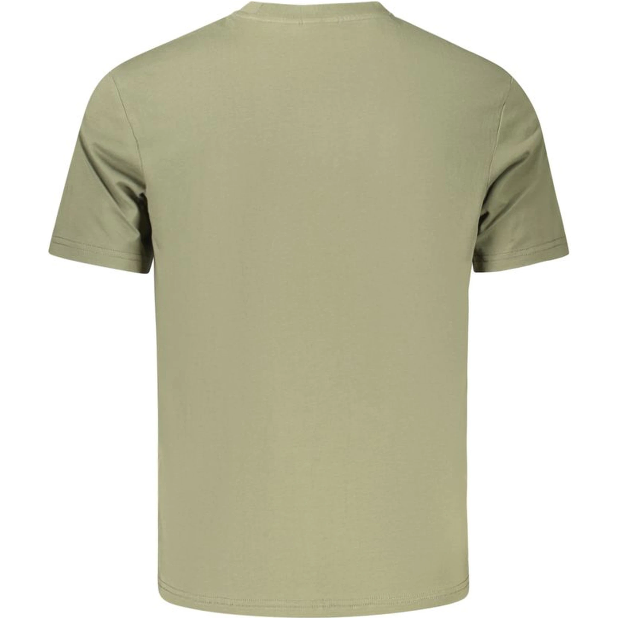 Green Cotton Men T-Shirt