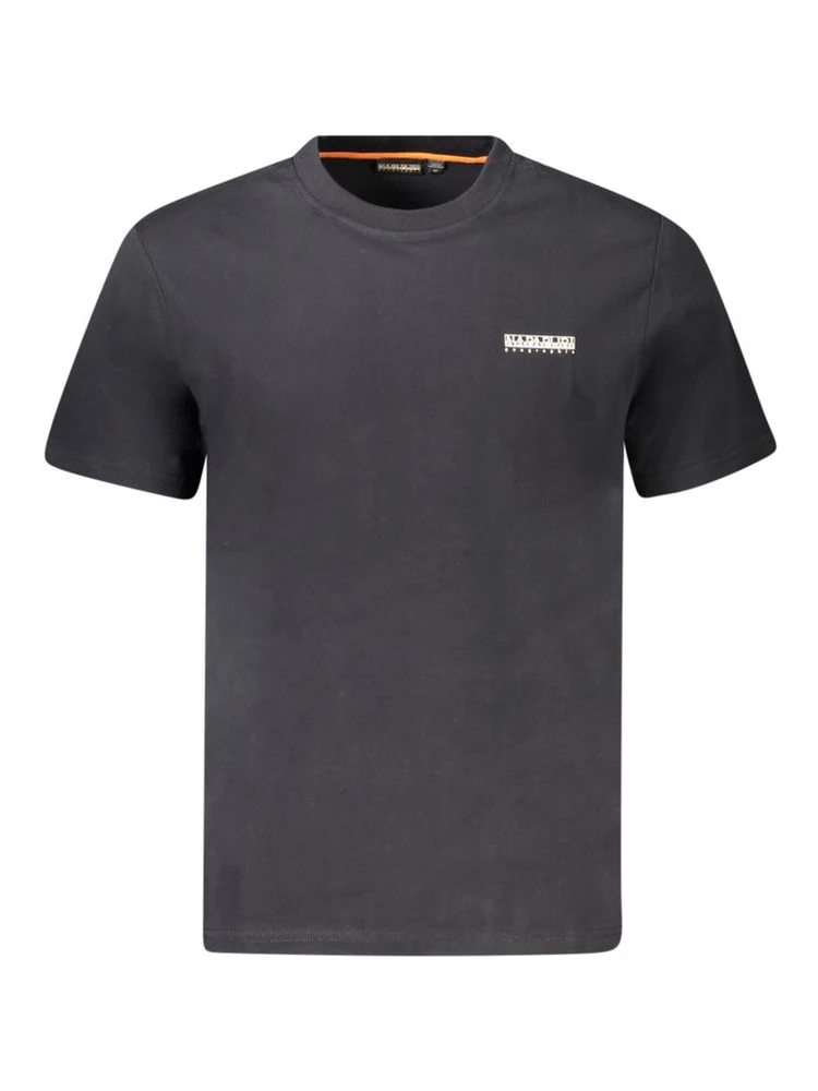Black Cotton Men T-Shirt
