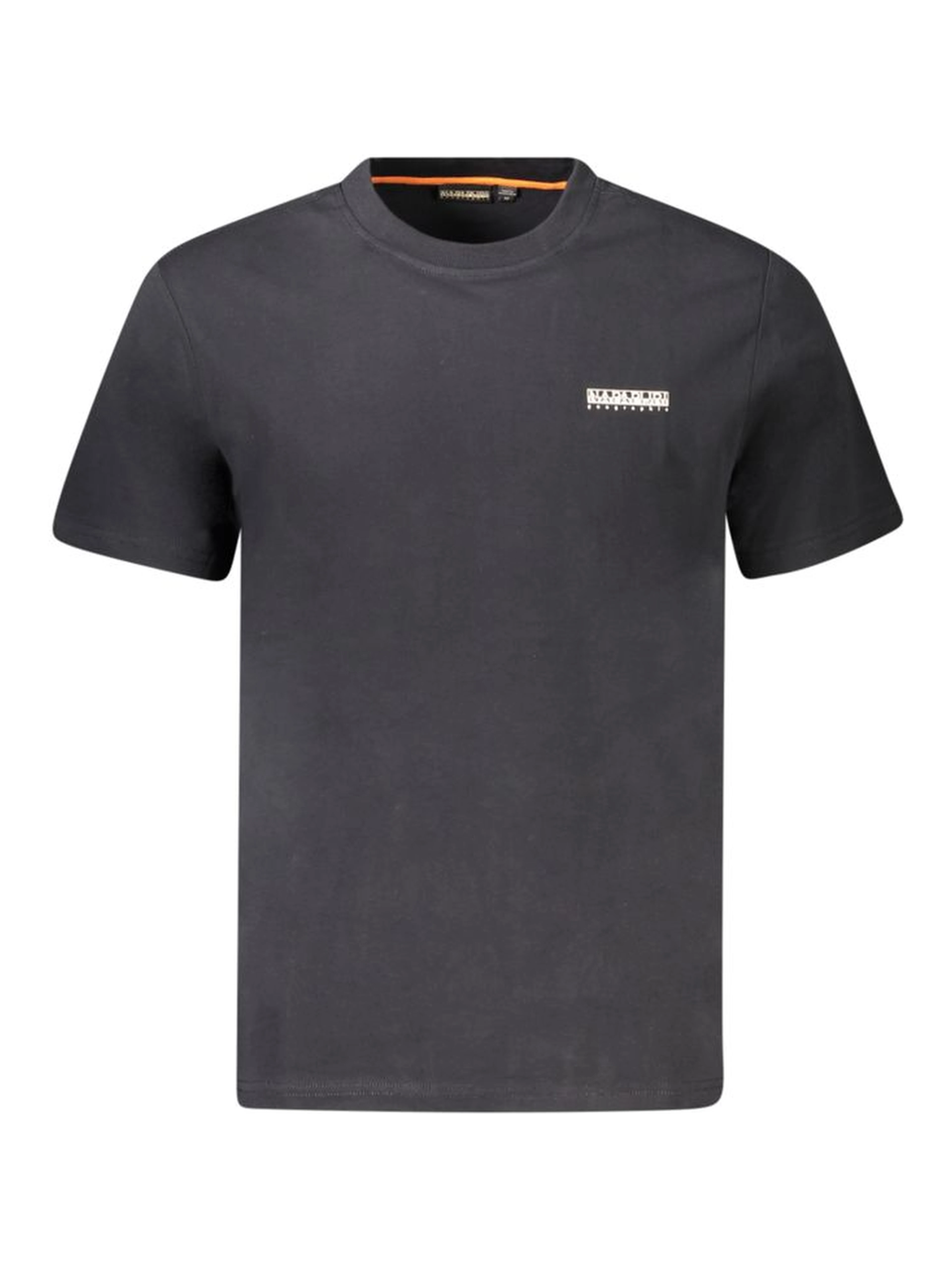 Black Cotton Men T-Shirt