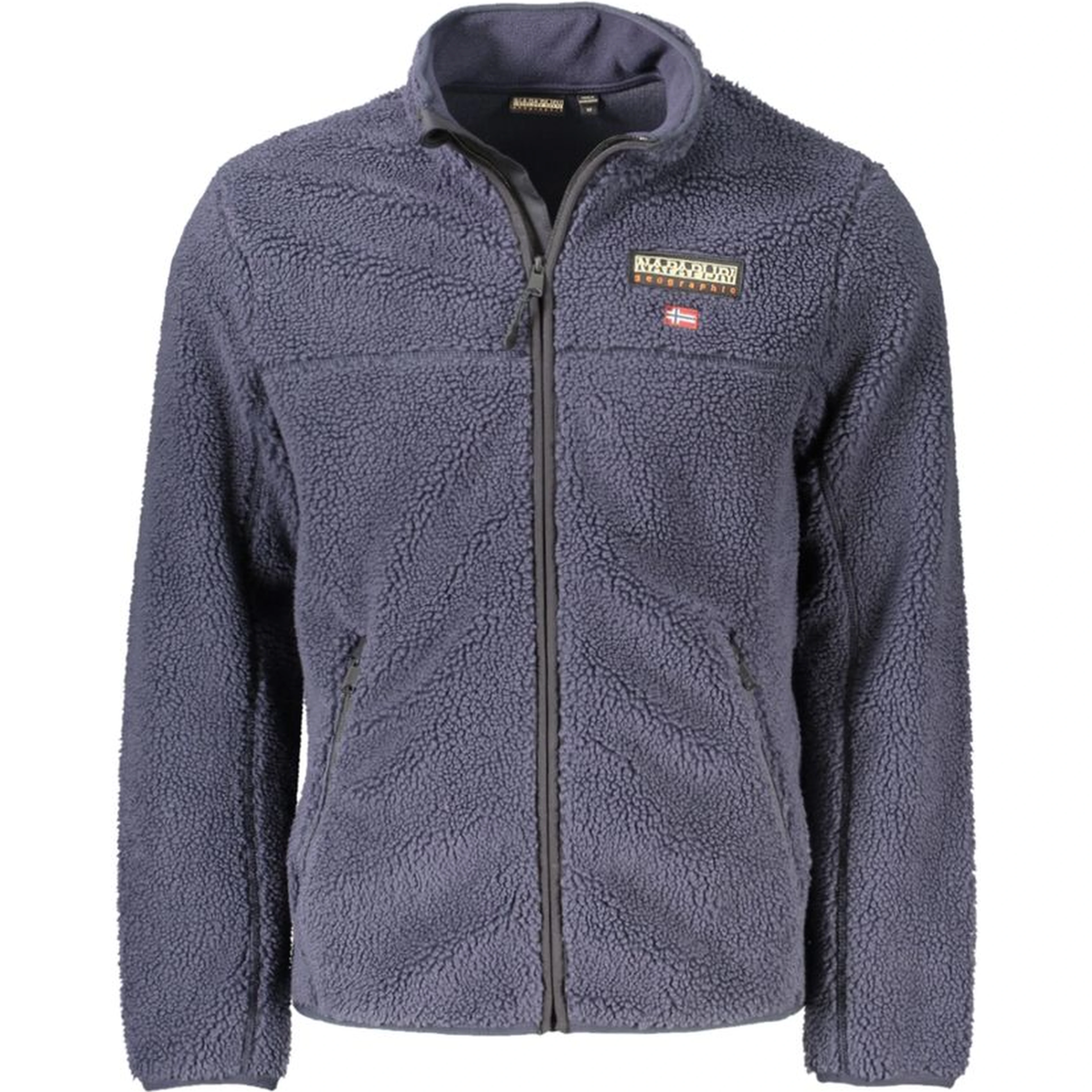 Blue Polyester Men Sweater