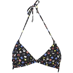 Black Elastane Swimwear