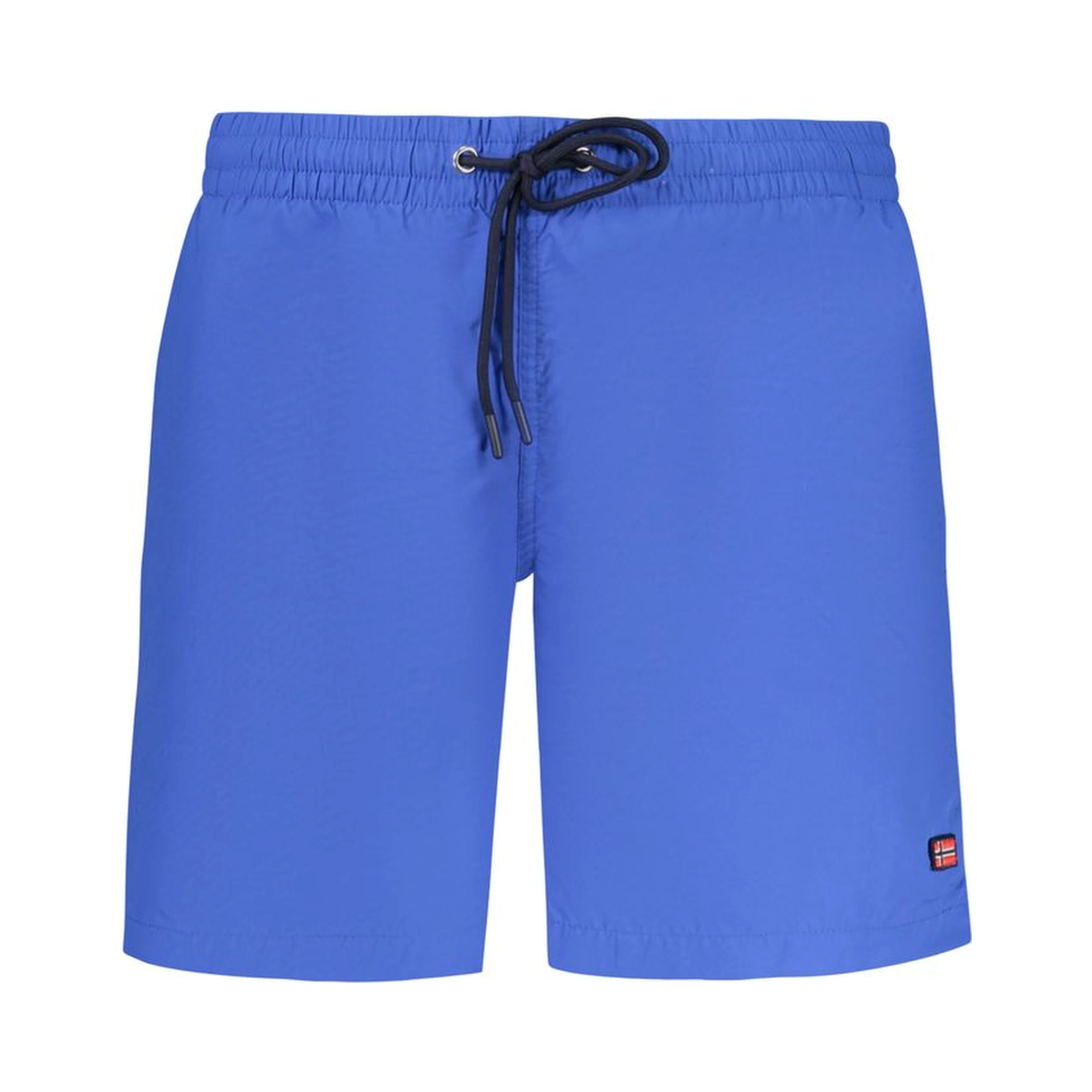 Blue Polyamide Men's Swim Boxer