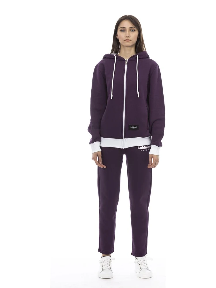 Purple Cotton Women Sweater
