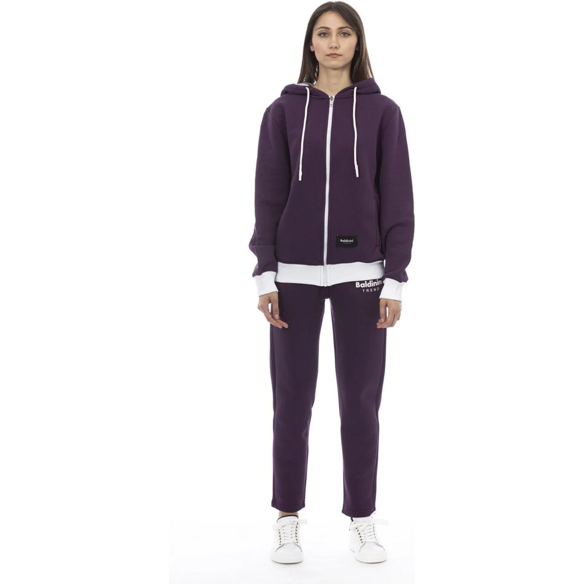 Purple Cotton Women Sweater