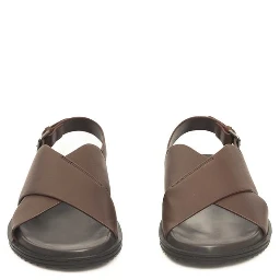 Brown Cowhide Men Sandal