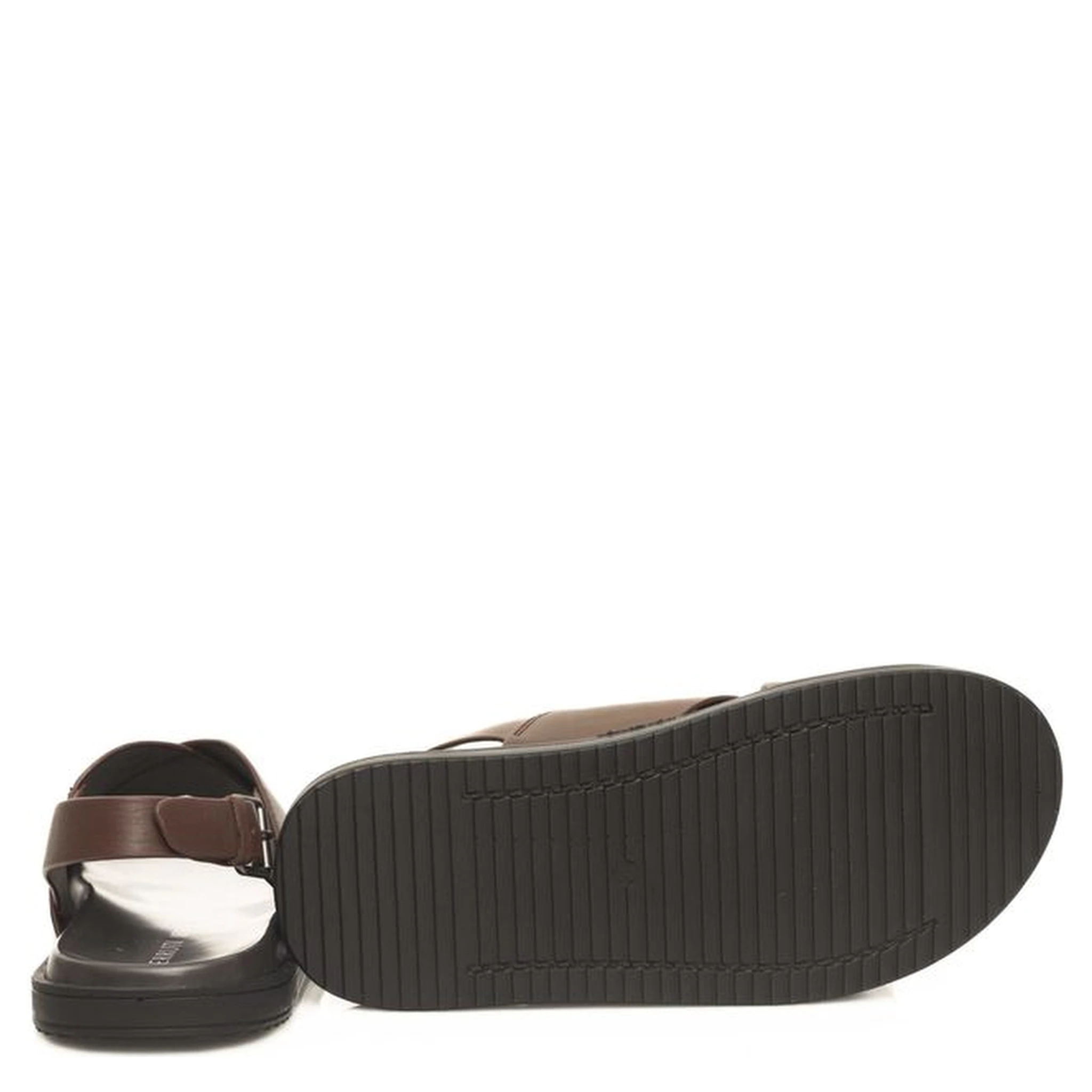 Brown Cowhide Men Sandal