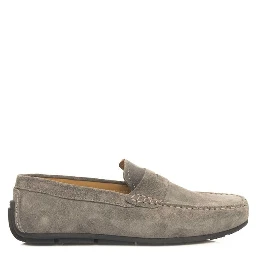 Gray Cowhide Men's Loafer