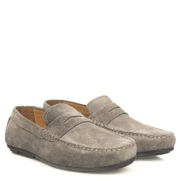 Gray Cowhide Men's Loafer