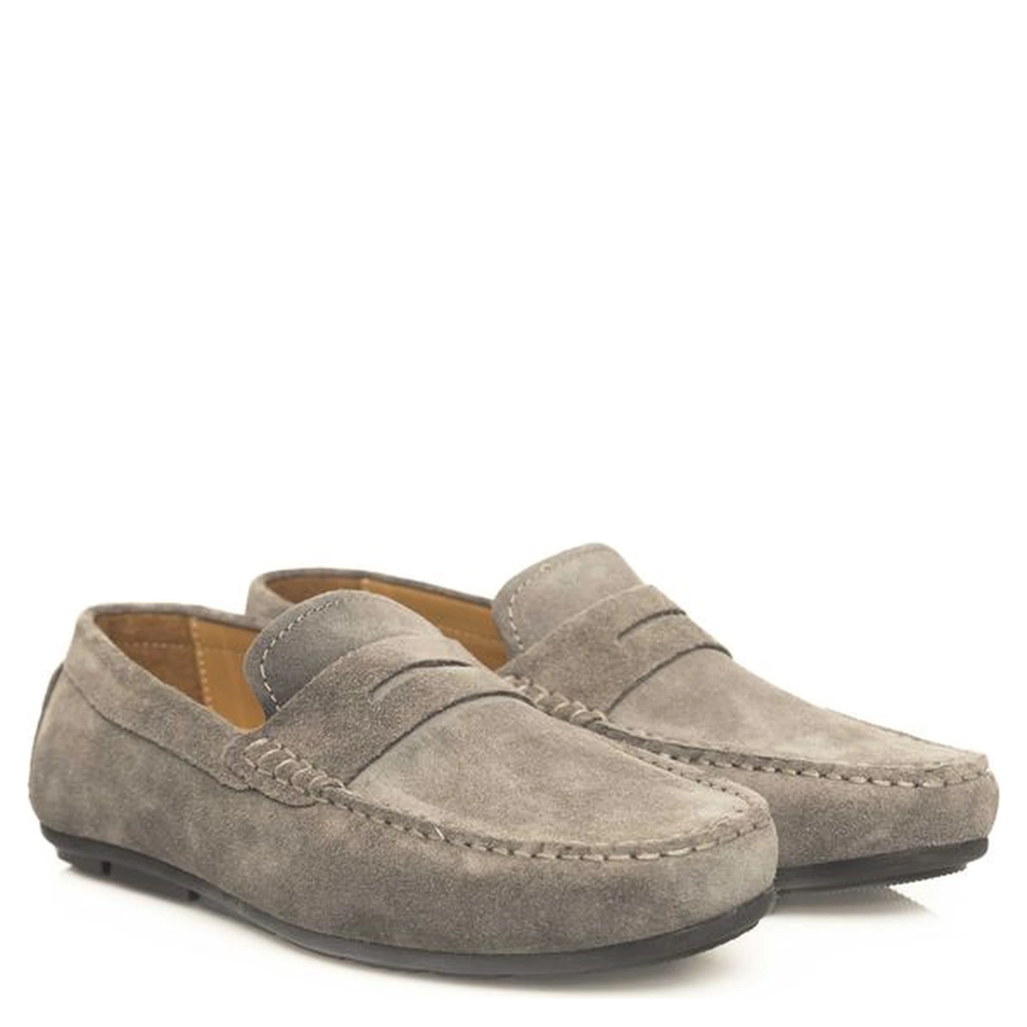 Gray Cowhide Men's Loafer