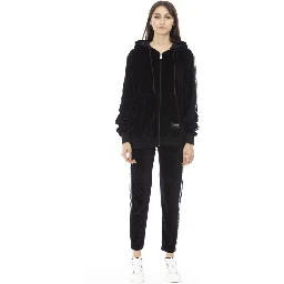 Black Cotton Women Sweater