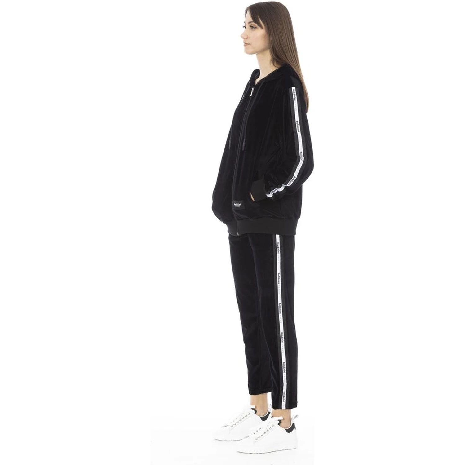 Black Cotton Women Sweater