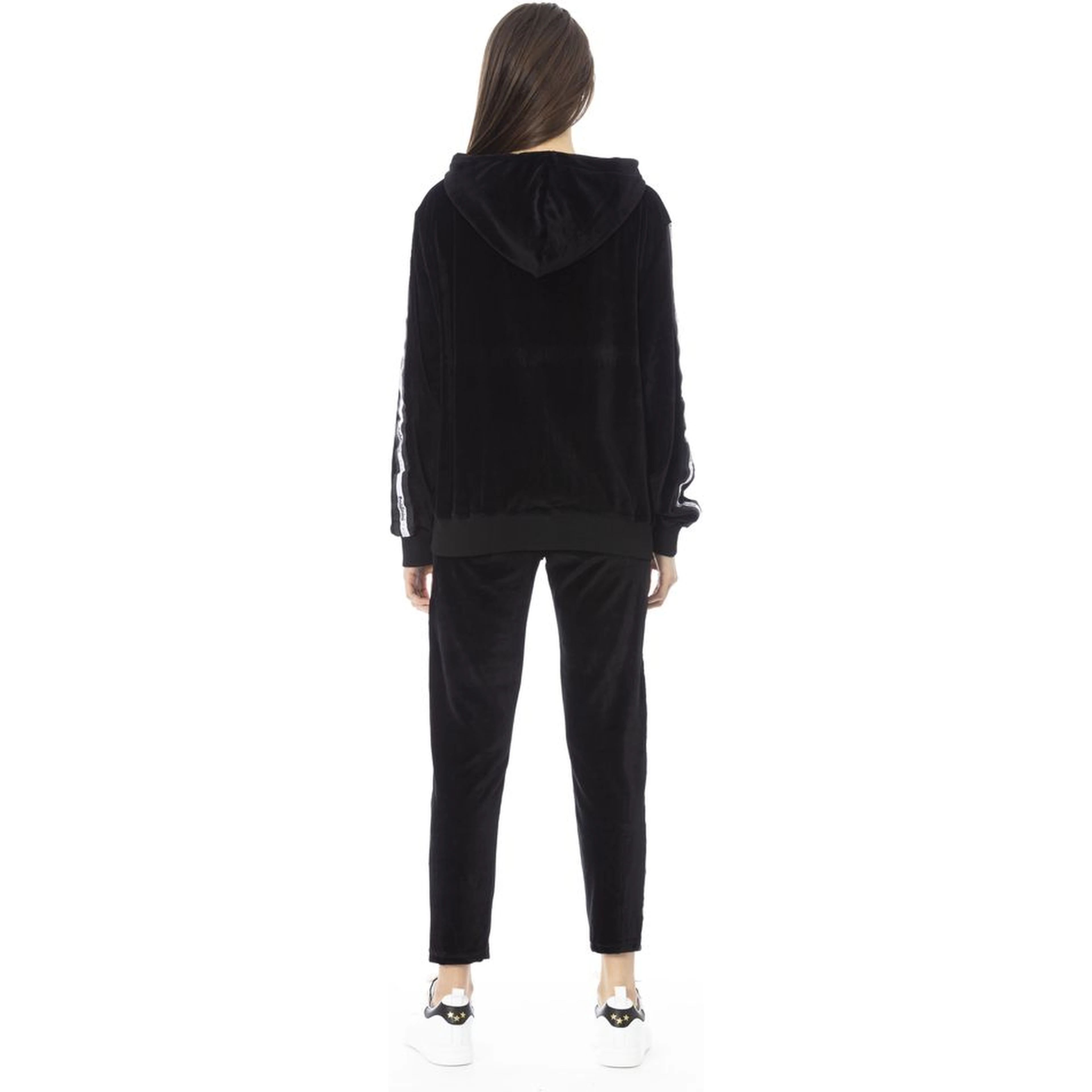 Black Cotton Women Sweater