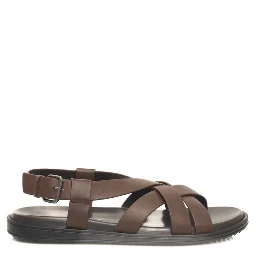 Brown Cowhide Men Sandal