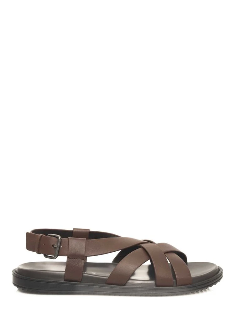 Brown Cowhide Men Sandal