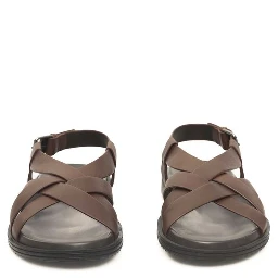 Brown Cowhide Men Sandal