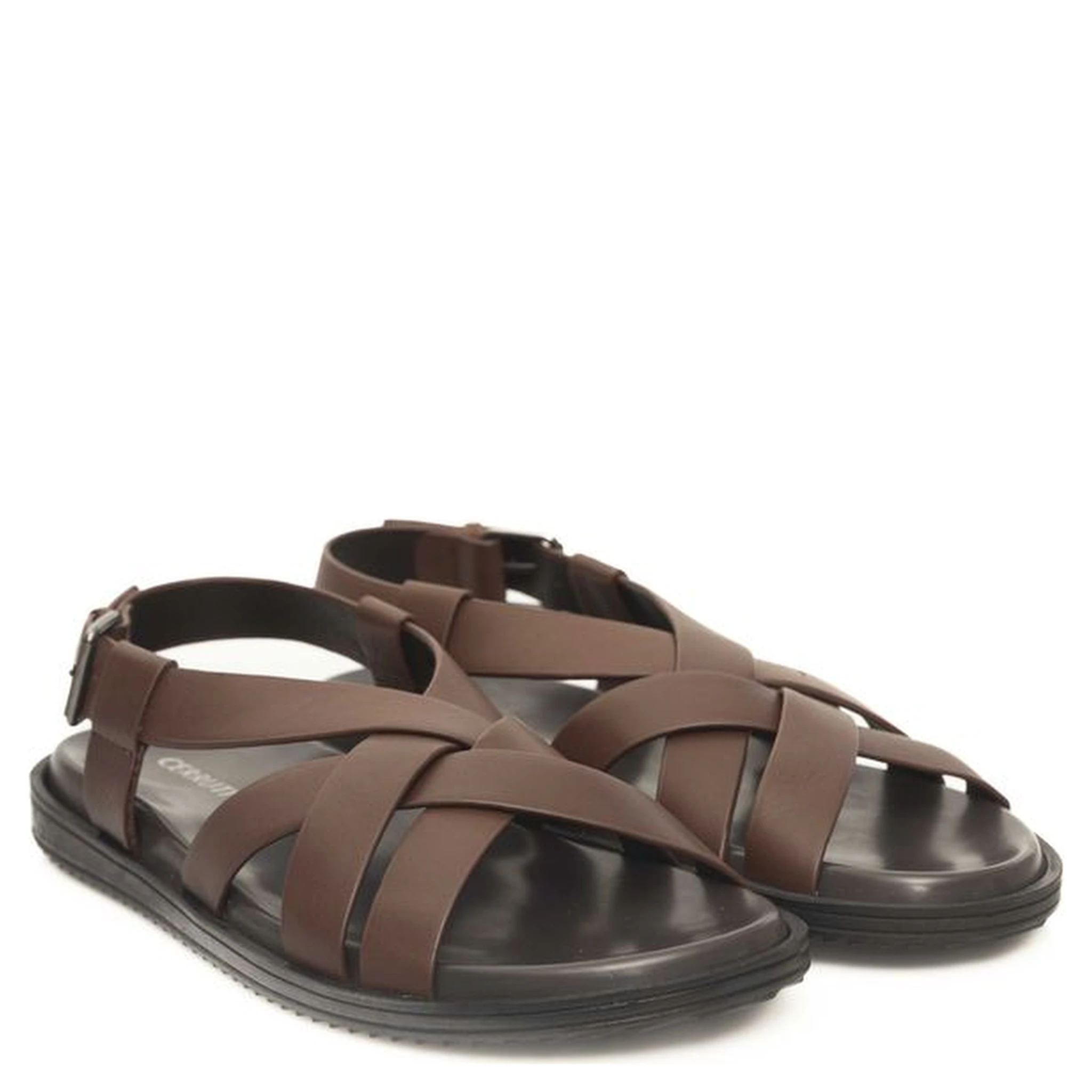 Brown Cowhide Men Sandal