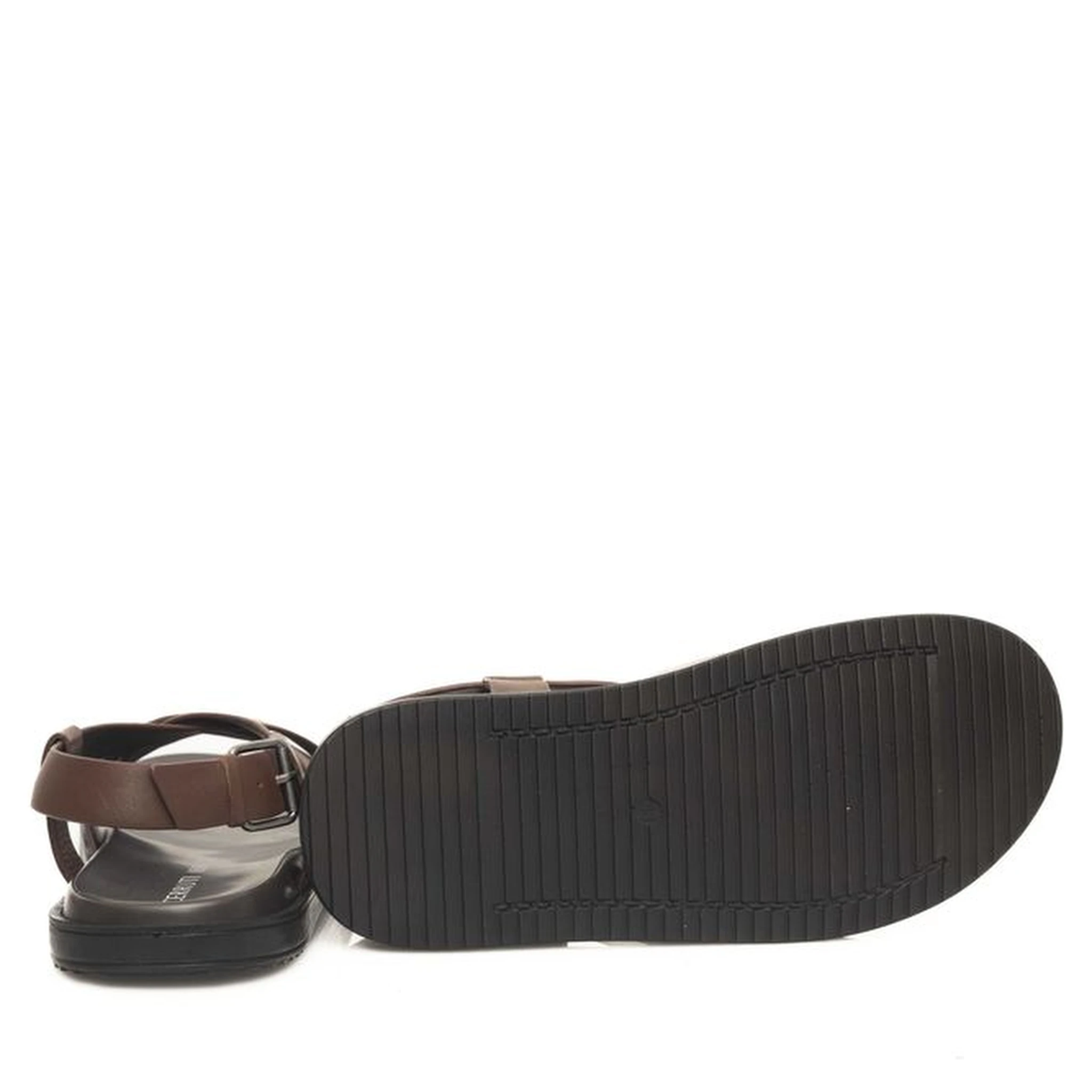 Brown Cowhide Men Sandal