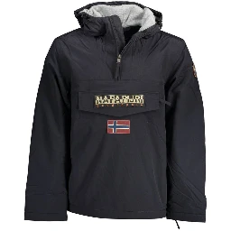 Black Polyamide Men's Jacket
