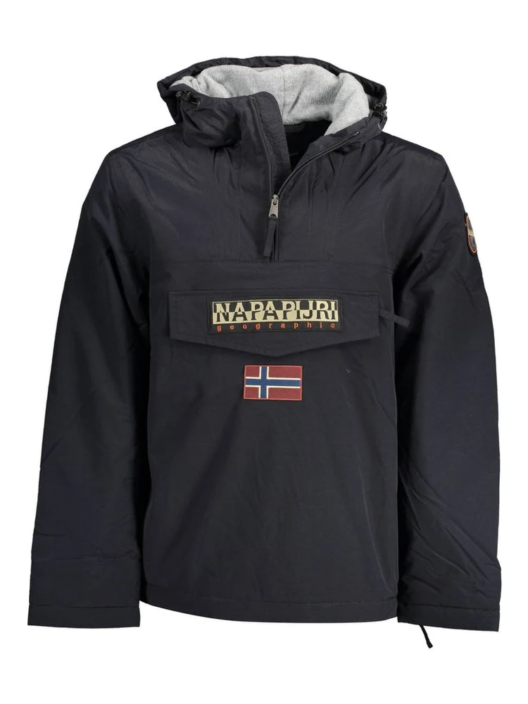 Black Polyamide Men's Jacket