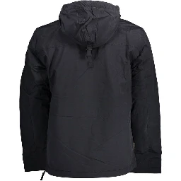 Black Polyamide Men's Jacket