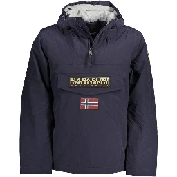 Blu Polyamide Men's Jacket