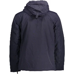 Blu Polyamide Men's Jacket