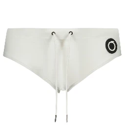 White Elastane Swimwear