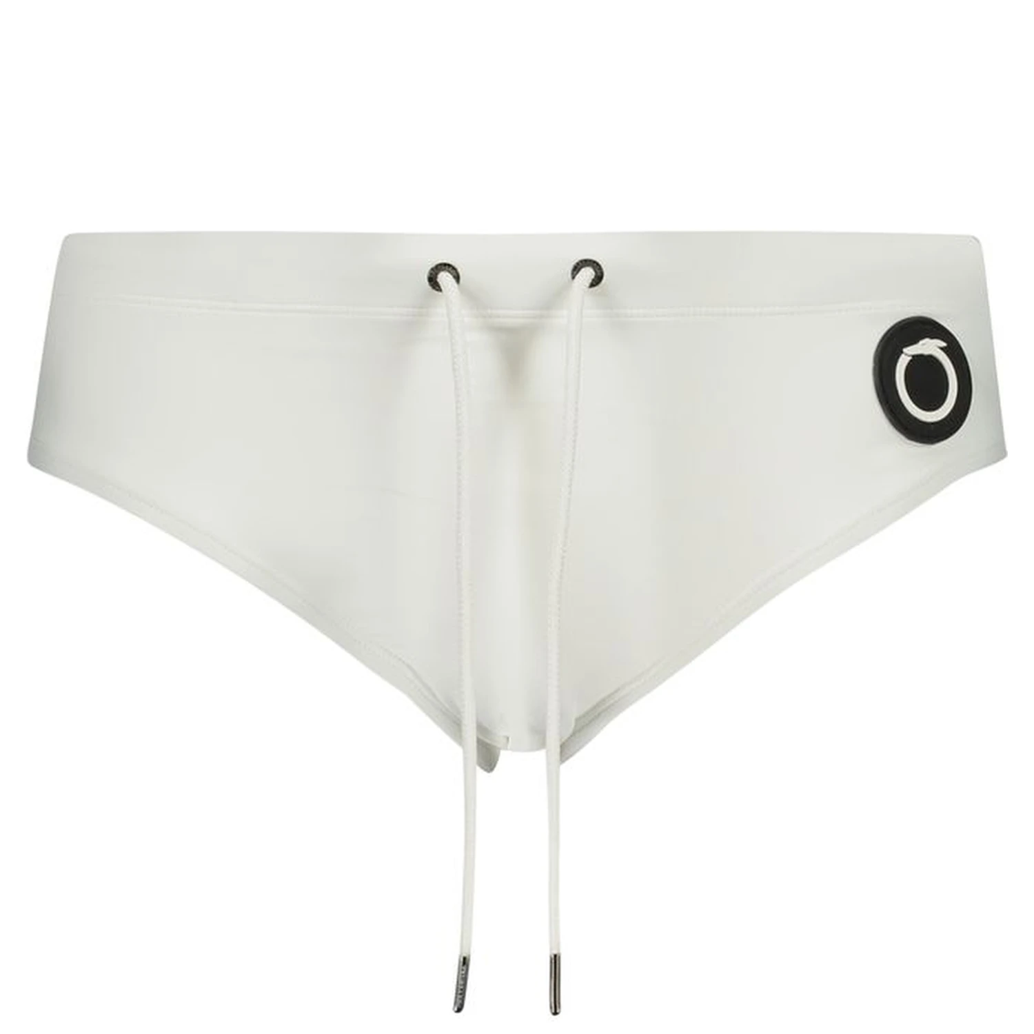 White Elastane Swimwear