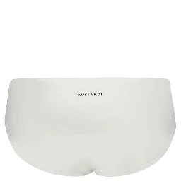 White Elastane Swimwear