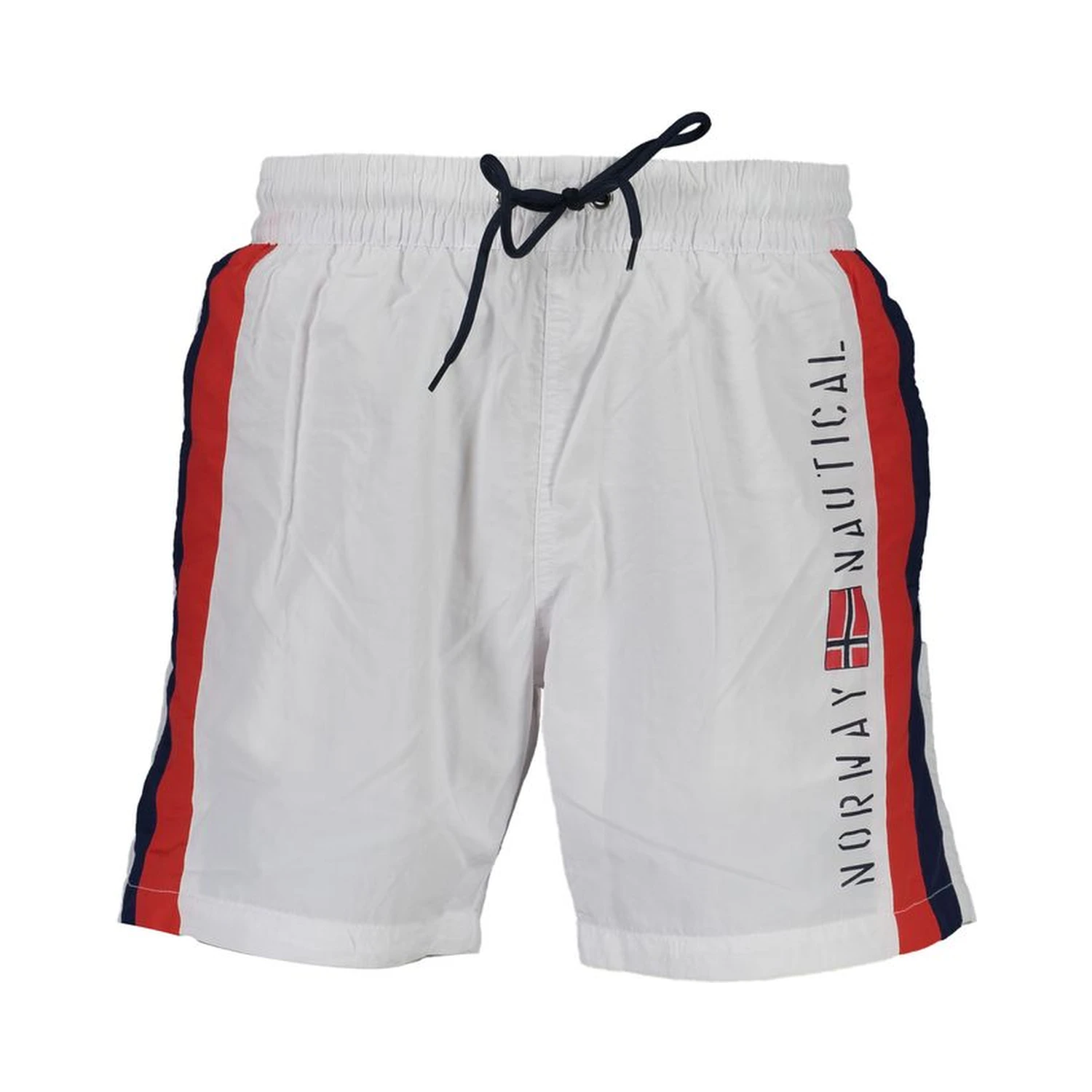 White Polyamide Men's Swim Boxer