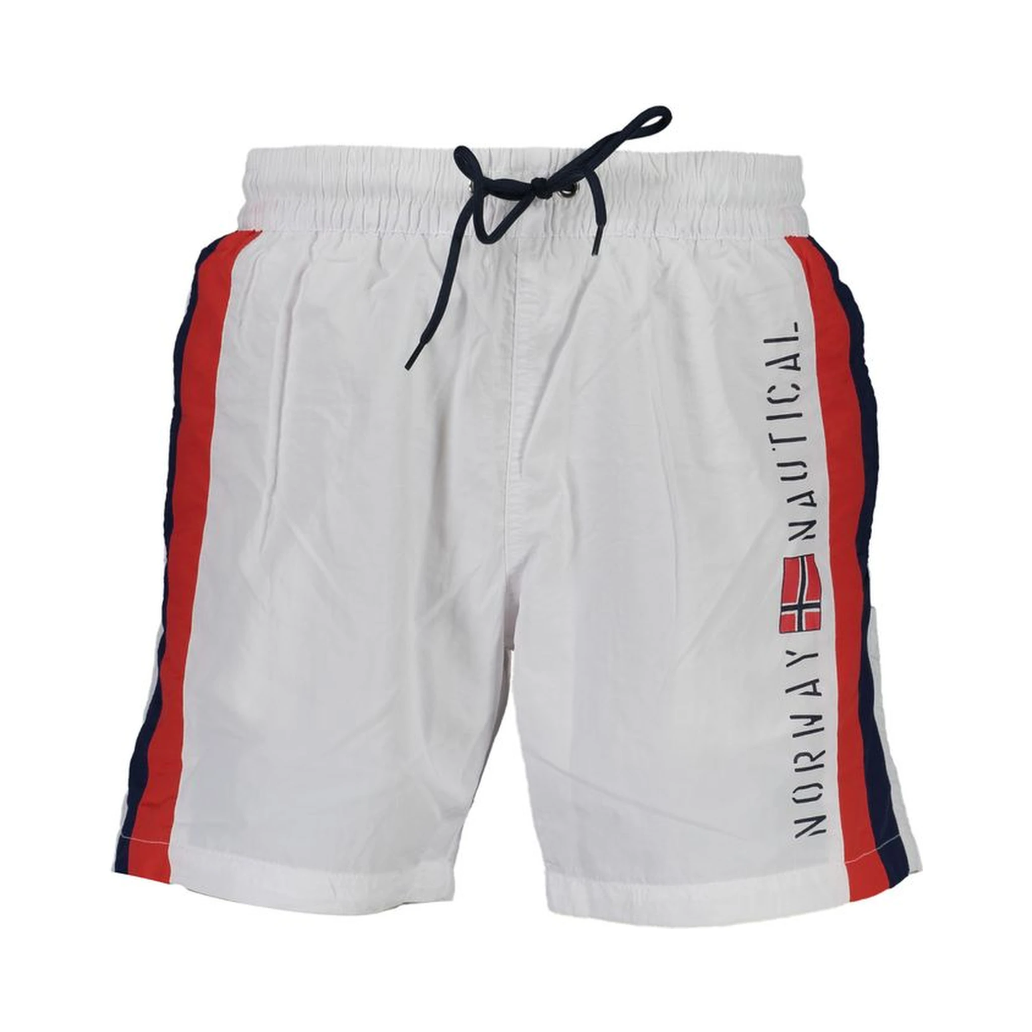 White Polyamide Men's Swim Boxer