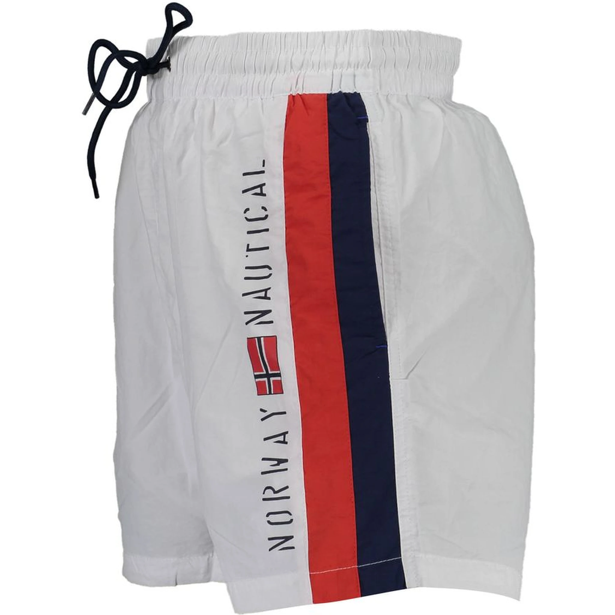 White Polyamide Men's Swim Boxer